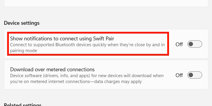 How to enable and disable Bluetooth quick pairing in Windows 11 Picture 2
