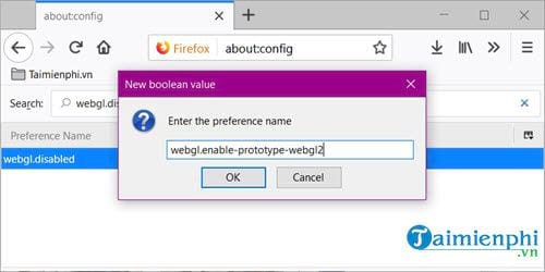 Picture 15 of How to enable and disable WebGL on Chrome, Cốc Cốc, and Firefox browsers.