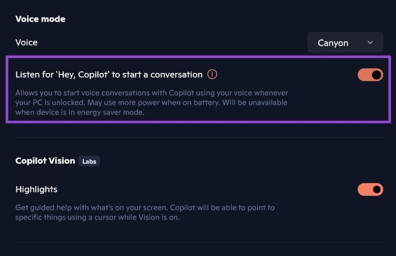 Picture 2 of How to enable and use Hey Copilot in Windows 11