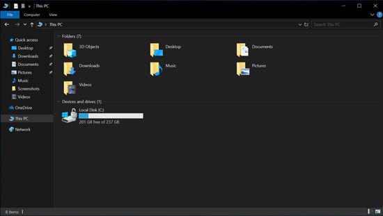 How to enable Dark Mode for File Explorer, open dark mode Picture 6
