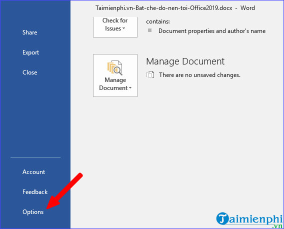 Picture 1 of How to enable Dark Mode in Office 2019 to protect your eyes.