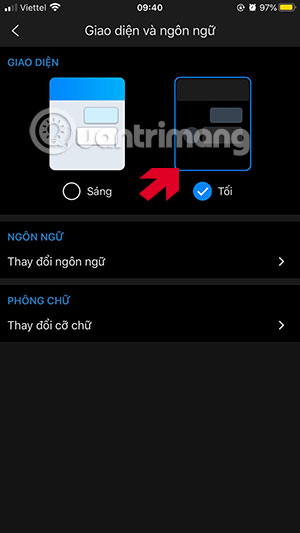 How to enable dark mode on Zalo computer, phone Picture 11