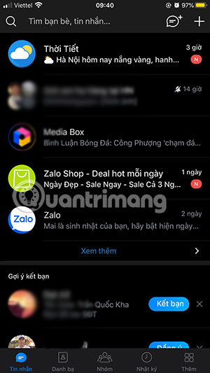 How to enable dark mode on Zalo computer, phone Picture 13