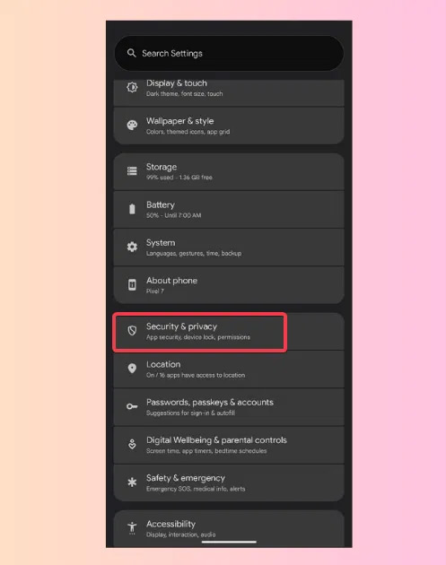 How to enable Google Advanced Protection Picture 1