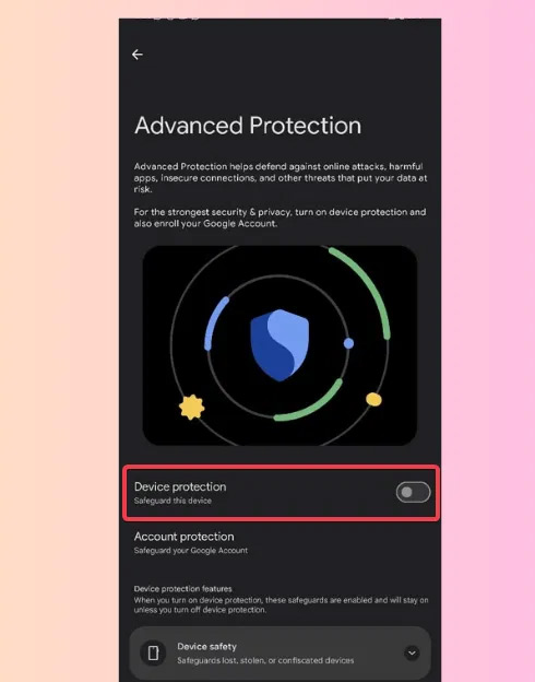 How to enable Google Advanced Protection Picture 3