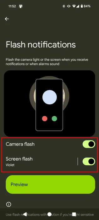 How to enable Flash notifications on Android Picture 5