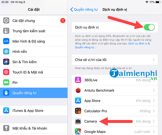 Picture 3 of How to enable location services when taking photos on iPhone
