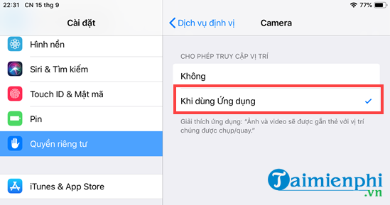 Picture 4 of How to enable location services when taking photos on iPhone