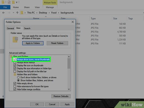 How to Enable Photo Previews in Folders (Windows 10) Picture 17
