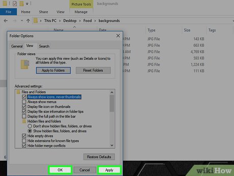 How to Enable Photo Previews in Folders (Windows 10) Picture 7