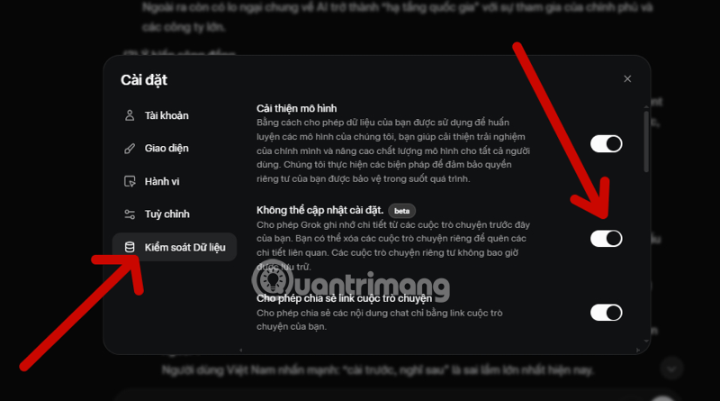 Picture 2 of How to enable the Memory feature on Grok to personalize your own AI assistant.
