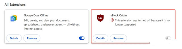 How to enable uBlock Origin and Manifest V2 extensions on Chrome Picture 1