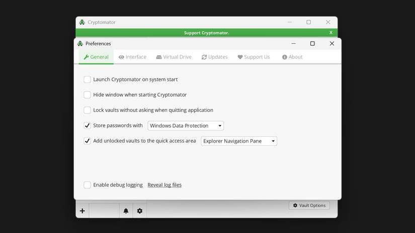 How to encrypt local files using Cryptomator Picture 1