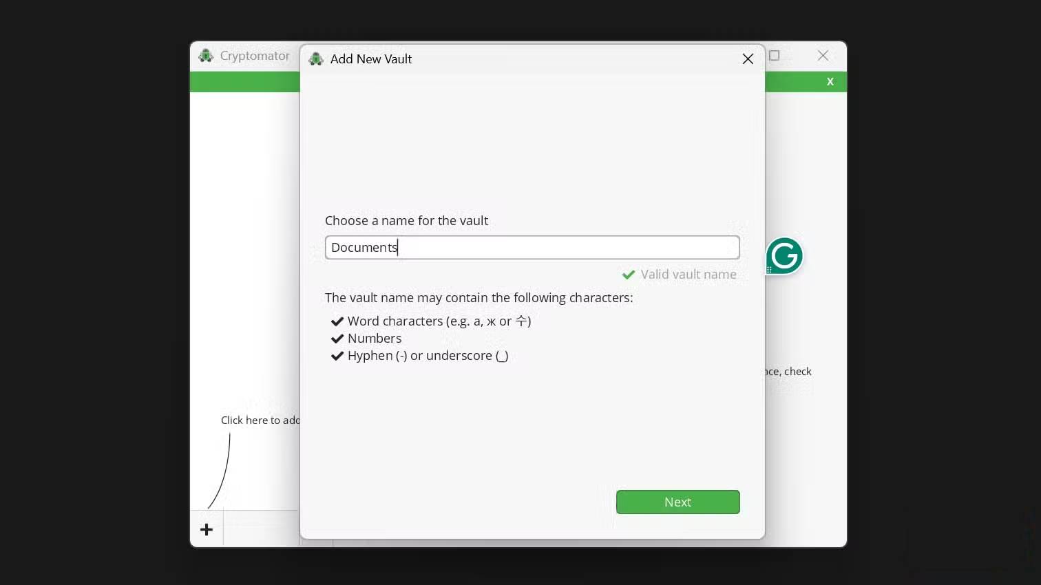 How to encrypt local files using Cryptomator Picture 3
