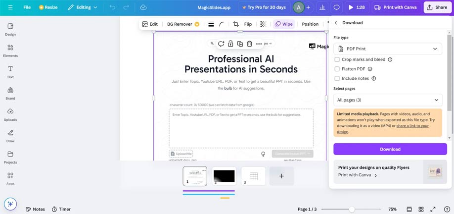 How to ensure accurate color printing when using Canva Picture 5