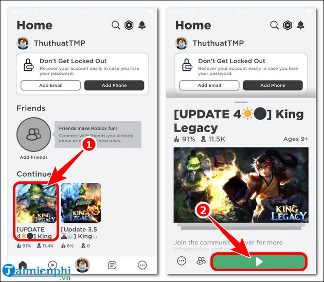 How to enter Code King Legacy 2025 update 8, 7 to receive Free Gems Picture 2