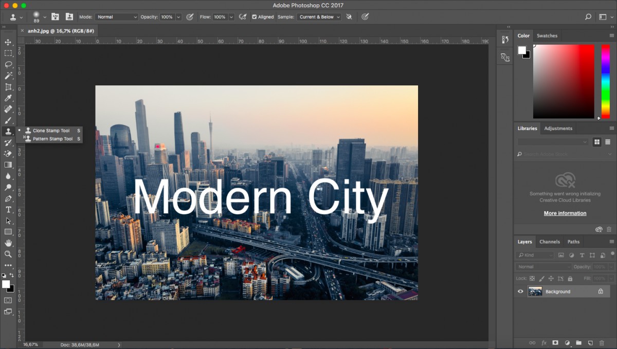 How to erase text on photos using Photoshop simply Picture 11