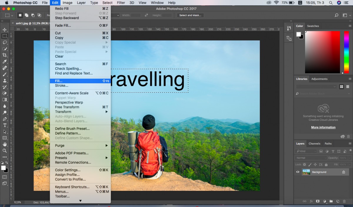 How to erase text on photos using Photoshop simply Picture 3