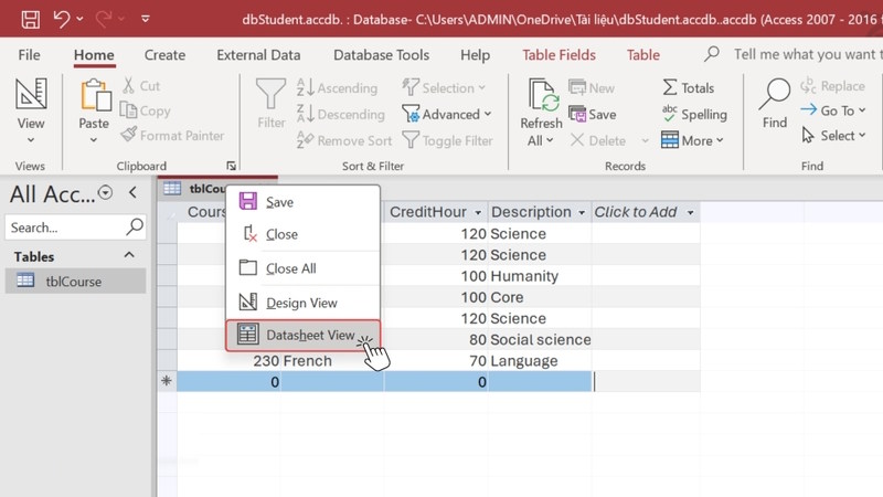 How to export Microsoft Access data to Word Picture 2