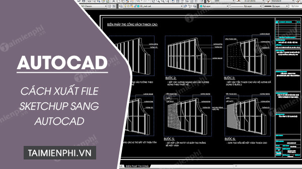 Picture 1 of How to export SketchUp files to AutoCAD