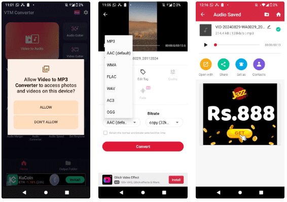 How to extract audio from video on smartphone Picture 2