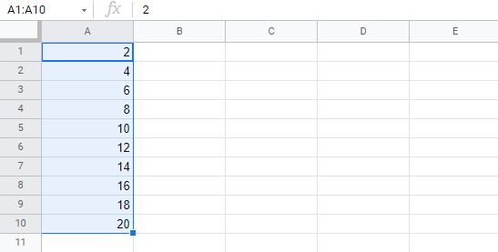 Picture 11 of How to fill in data in Google Sheets