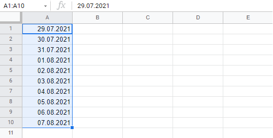 Picture 13 of How to fill in data in Google Sheets