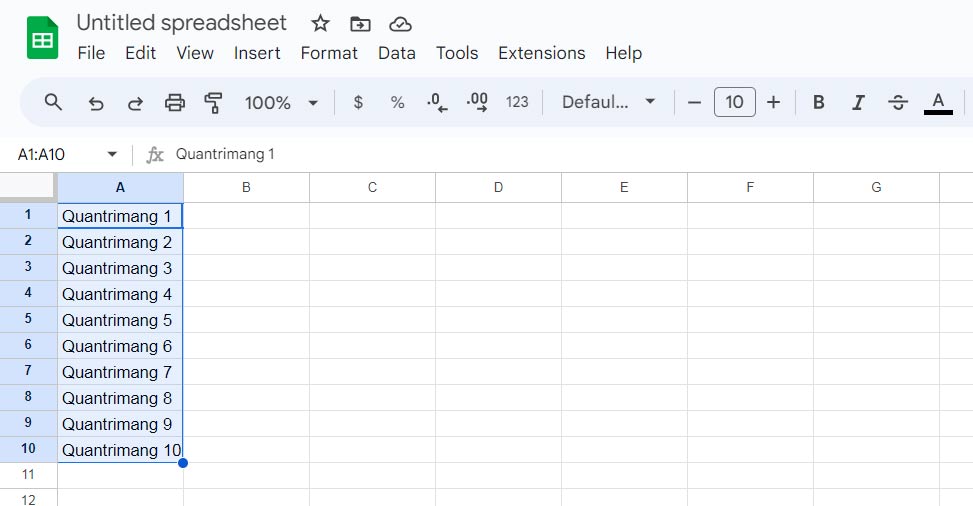 Picture 15 of How to fill in data in Google Sheets