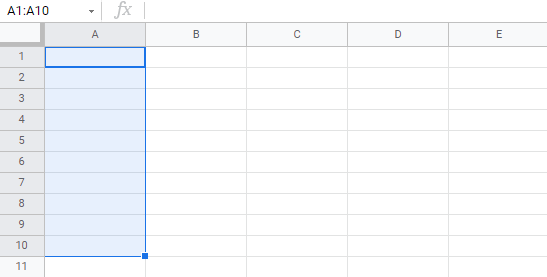 Picture 2 of How to fill in data in Google Sheets