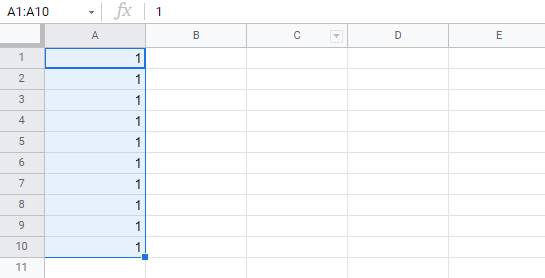 Picture 8 of How to fill in data in Google Sheets