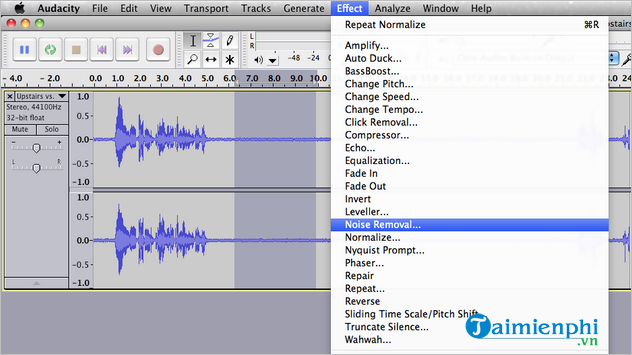 Picture 2 of How to filter noise using Audacity