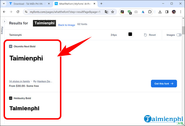 How to find fonts using images online accurately and for free Picture 4