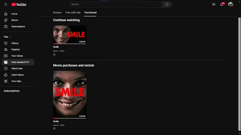 How to find full movies legally on YouTube Picture 3