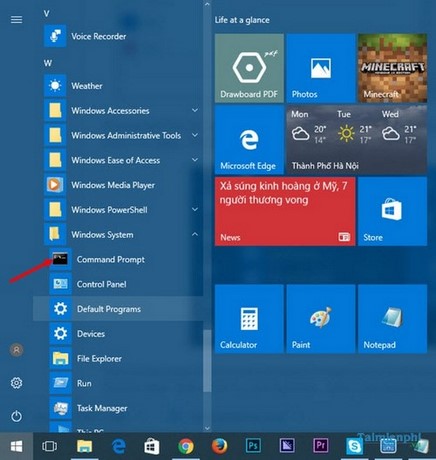 Picture 10 of How to find, restore, and open Command Prompt on Windows 10 Creators Update