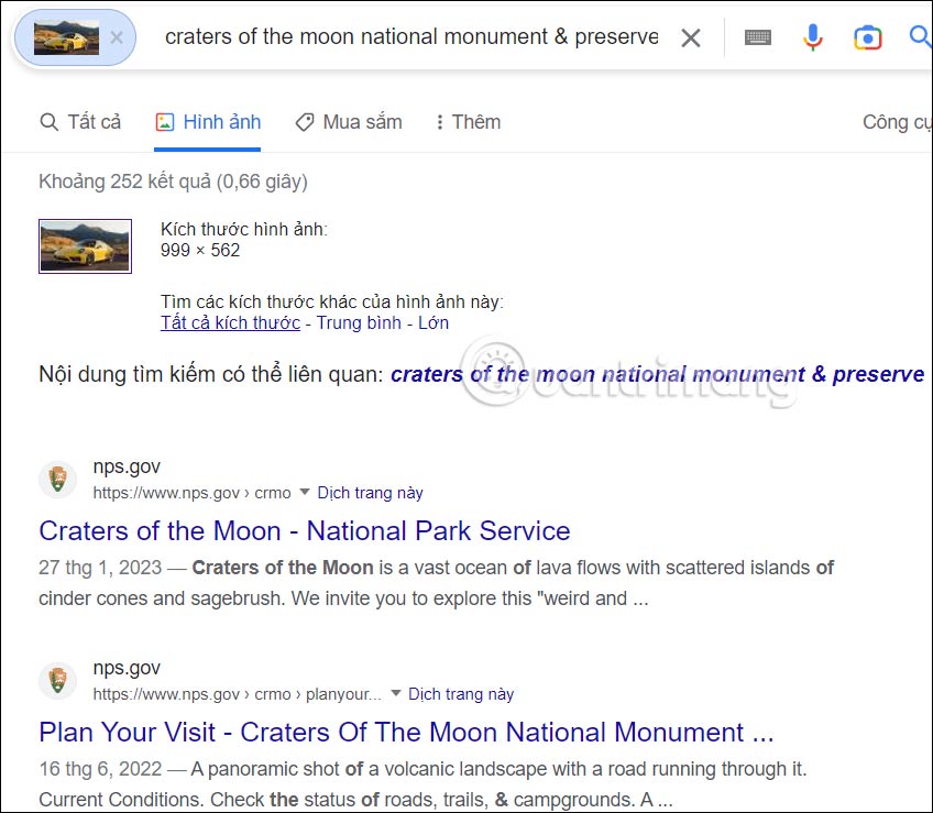 How to find the source of an image on Google Picture 4