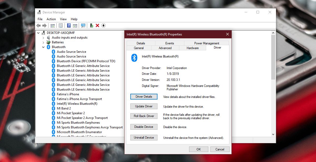 Picture 1 of How to fix Bluetooth connection loss after upgrading to Windows 10