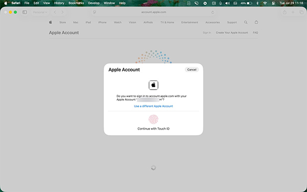 How to fix Apple Account login error on the web Picture 1