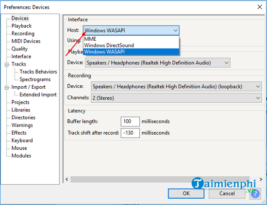 Picture 4 of How to fix Audacity errors when turning on audio devices.