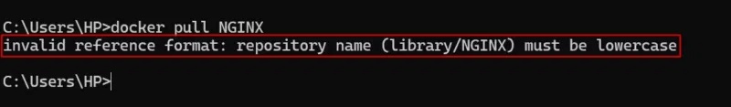 How to fix 'Docker: Invalid Reference Format' error Picture 1