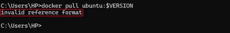 How to fix 'Docker: Invalid Reference Format' error Picture 8