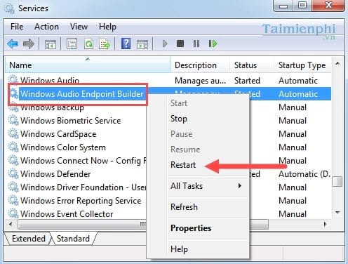 How to fix error 1068 causing Windows Audio Service not to work Picture 7