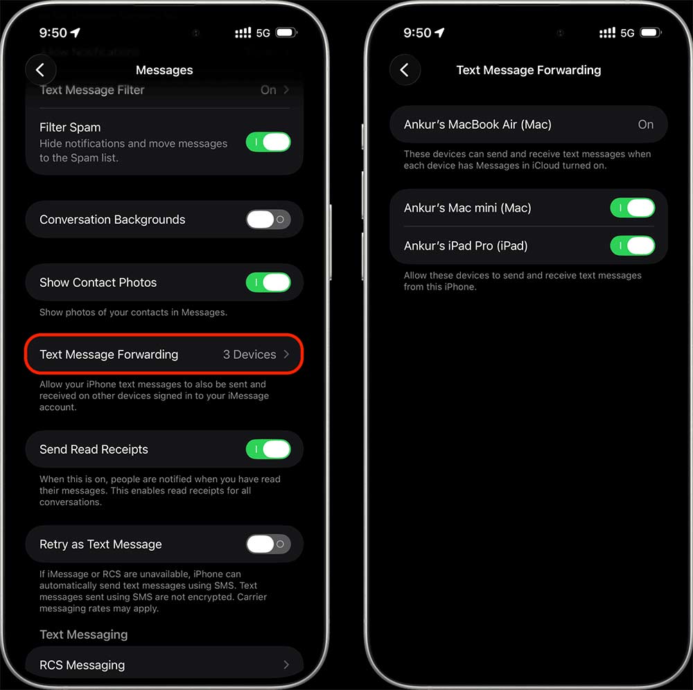 How to fix iPhone messages not forwarding on Mac Picture 3