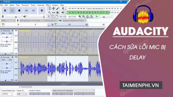 Picture 1 of How to fix microphone delay issues in Audacity