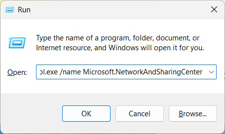 How to fix the Network and Sharing Center not opening error. Picture 5