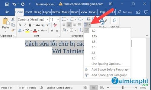 Picture 11 of How to fix spaced-out text in Word