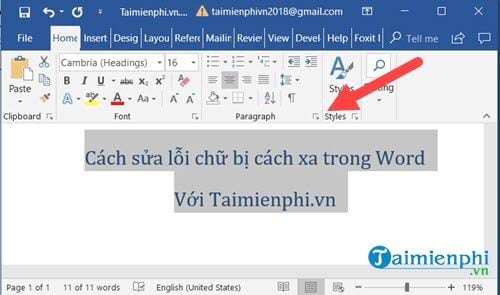 Picture 8 of How to fix spaced-out text in Word