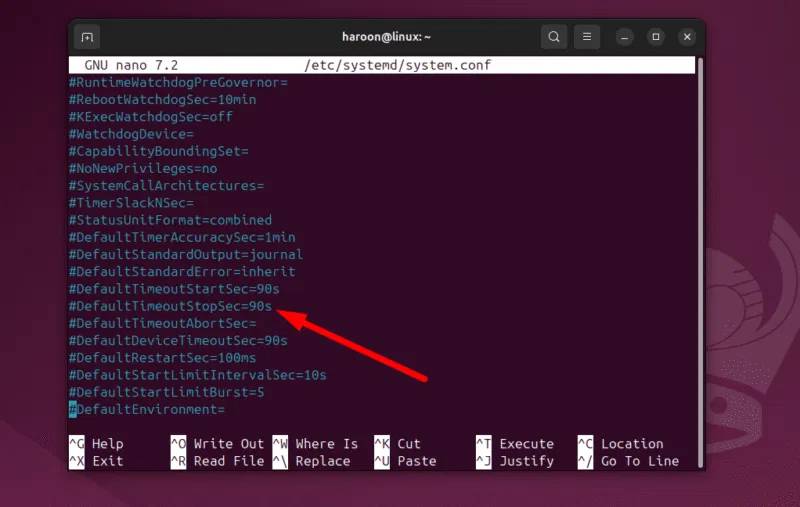 How to fix the 'A Stop Job is Running' message during shutdown on Linux. Picture 2