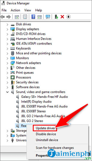 How to fix the error of not being able to hear music or sound when plugging headphones into the computer Picture 12