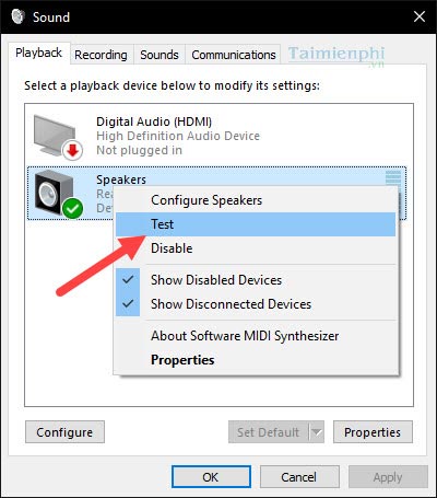 Picture 5 of How to fix the issue of headphones not being recognized on a laptop after installing Windows 10.