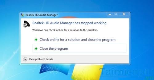 Picture 2 of How to fix the 'Realtek HD Audio Manager has stopped working' error when starting your computer or laptop.